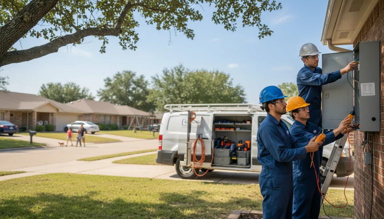 Certified electrician providing emergency electrical services in Lone Tree, IA